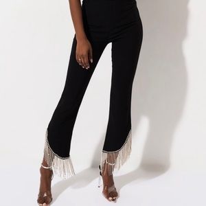 Fashion nova While We Wait Rhinestone Pant NWT